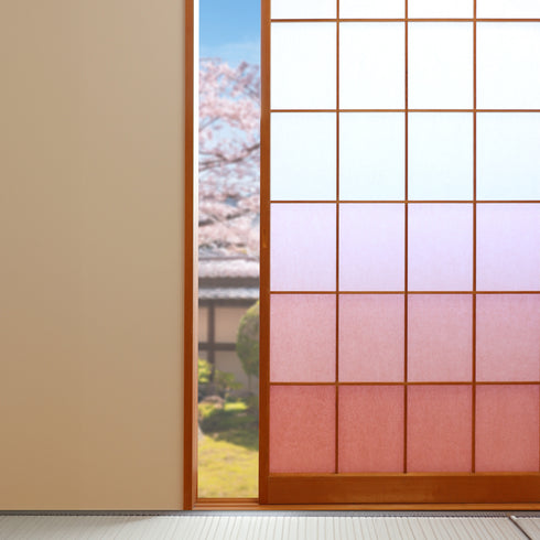 立貼り障子紙<br>ベンガラ染 赤セット